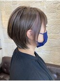 インナーカラー・ショートボブ