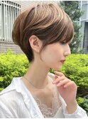 【渡辺】ショートグラデーションカラーペールベージュ