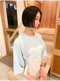 ぱつっとミニボブ