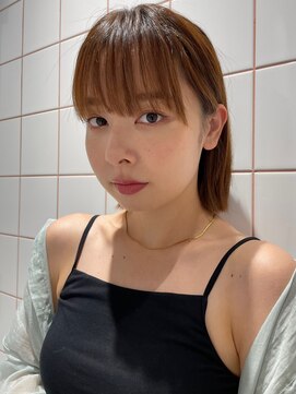 ロンドルーチェ 心斎橋(Lond luce) ダークアッシュ/ミディアムレイヤーカット［髪質改善/縮毛矯正］