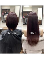 ルフレ 新宿本店1st(Reflet)&nbsp;プルエクステダイヤモンド　ボルドー