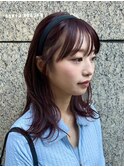 ミディアムレイヤー/イルミナカラー/暖色系/韓国/ブリーチカラー