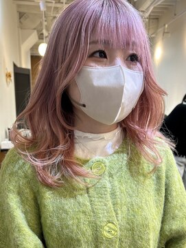 ラック 津田沼(LUCK) 切りっぱなしボブ/エアリーロング/美髪/ピンクブラウン/津田沼