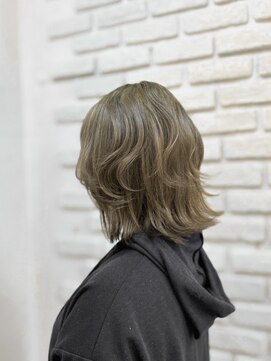 ビランチェ 池袋(bilancia) セミディ/シアーカラー/ベージュ/レイヤーボブ外ハネカール