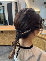 ランプ ヘアスタジオ(LAMP Hair Studio)&nbsp;タイト編みおろし☆ヘアセット/ヘアアレンジ【栃木/小山】