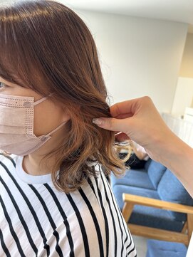 プラス ファースト ヘア(Plus 1st) オレンジブラウン×オレンジインナーカラー