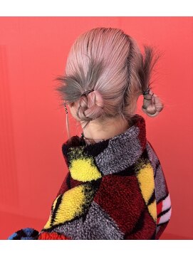 グラスペディア(graspedia) ピンク×グレー【広島派手髪】