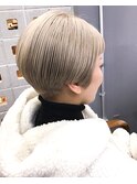 【LOARK】ミルクティーベージュ/ハイトーンショート