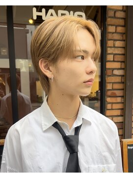 メンズラピス 栄店(Men's Lapis) ハイトーンミルクティーベージュ韓国カルマセンターパート