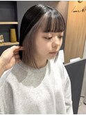 花田/外ハネボブホワイトブロンドワイドバング下北沢インナー