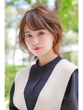 ギークス(GEEKS) 【GEEKS渋谷】くびれボブ/春夏カラー/ライトベージュ/ボブウルフ