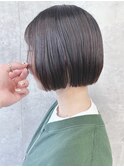 :リップラインボブぱっつんボブ内巻きボブ前下がりボブ黒髪ボブ