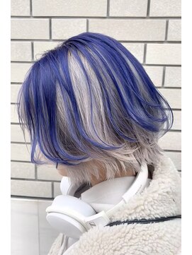 エント(ent) ネイビーブルー＆ホワイト＊アンブレラカラー