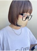 30代40代ボブフェイスレイヤー脱白髪染め