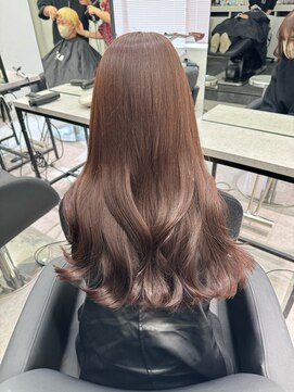 ペレ 栄 アネックス(PELE栄ANNEX) 韓国 くびれロング レイヤー ワンホンヘア 小顔前髪