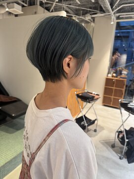 エルム 原宿 表参道(yelm) コンパクトショート/ブルーグリーン