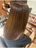 絹髪/髪質改善/ストレート/セミロング