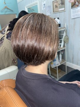 リトルスマイリー 鵠沼海岸店(Little Smiley) ハンサムショート/ナチュラルベージュ