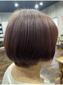 月1Rich髪質改善メテオカラー×ピンクベージュ【60代】