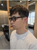 大人メンズのナチュラルパーマ