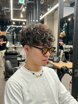 リッチブランドアンドコー(Rich Brand&Co)&nbsp;スペインカール ハイライトカラー　メンズカット　メンズパーマ