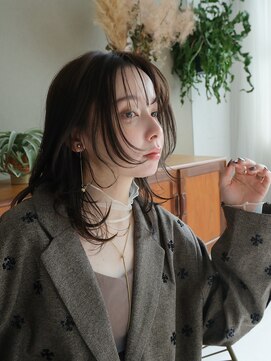 スリール バイ ミリー 江坂(Sourire by milly) 【Sourire江坂】ココアブラウン×バタフライカット