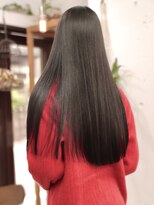 リッカ(RICCA)&nbsp;着物ヘア/大人ガーリー/ダークアッシュ/似合わせカット/恵比寿