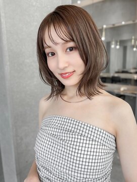 ロンドクレール 川崎(Lond clair) グレーブラウン似合わせカット/ミニボブレイヤー/ダークアッシュ