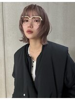 スレイ(SLAY) レイヤーボブ × ピンクベージュ