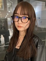パーク(PAAQ)&nbsp;ミディアム／レイヤー／ブリーチなしベージュ／前髪縮毛矯正
