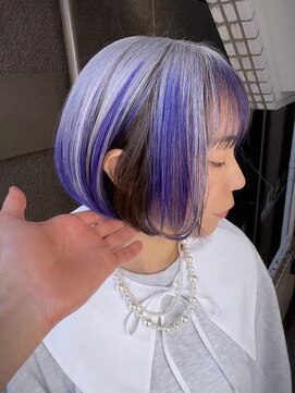 イエナ 渋谷(IENA) ダークラベンダーミディアムレイヤーくびれ韓国巻き