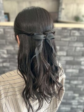 ディアーバイラポールヘア(Dear by RAPPORT HAIR) リボンアレンジ
