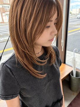 リドル ヘアー 駒生店(Riddle HAIR) 重く見せないセミロングレイヤー