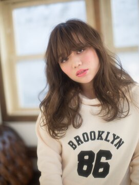 マンス ルージュ 博多マルイ店 リッチロング×ミルクティーカラー