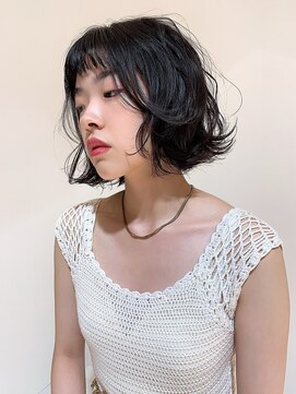 ボアソルテ(Boa Sorte) シンプルボブにニュアンスパーマ