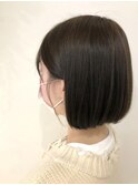 ぱつっとボブ
