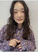 【中澤彩乃】ブリーチなし透明感ミントベージュレイヤーカット