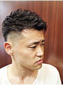 スパイキーフェードパーマ 新橋 理容室 床屋 日比谷 内幸町