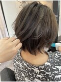 白髪ぼかしハイライト