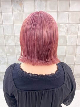 トゥコ(tuco) ボブ　切りっぱなし　ピンクパープル