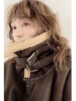 フレイムスヘアーアンドリラックス 西川口店 ココアベージュボブウルフグレージュカラー