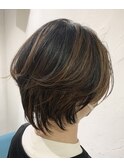 髪質改善 ネオウルフ ハイライト