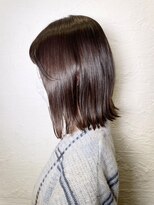 スクエアウーノ 博多(SQUARE＊UNO HAKATA)&nbsp;外ハネボブ　前下がりボブ　艶感　ナチュラルブラウンカラー