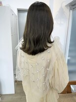 イコ 表参道原宿(ico)&nbsp;オリーブグレージュ イルミナカラー ブリーチなし