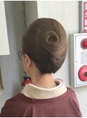抱き合わせのヘアセット