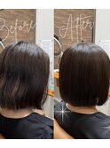 髪質改善ストレート
