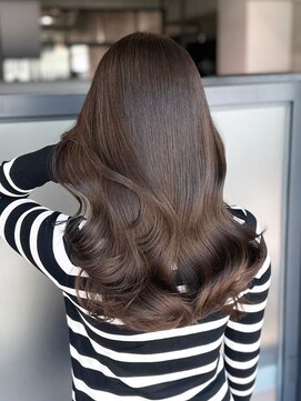 アルバム 銀座(ALBUM GINZA) ロングくびれヘア美髪韓国ヘア前髪カット_ba545651