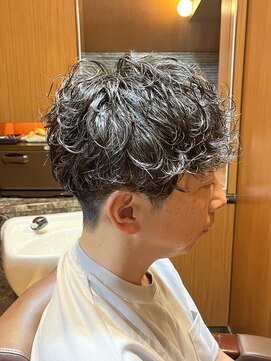 ヘアモード キクチ 銀座店 銀座　個室理容室　メンズパーマ　プードルパーマ風