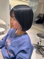 コンティロミー(CONTI ROMMY.) キッズカット◎女の子ショートボブ前髪カット黒髪大人ガーリー◎