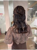 ハーフアップ/ヘアセット/お呼ばれアレンジ/四条河原町